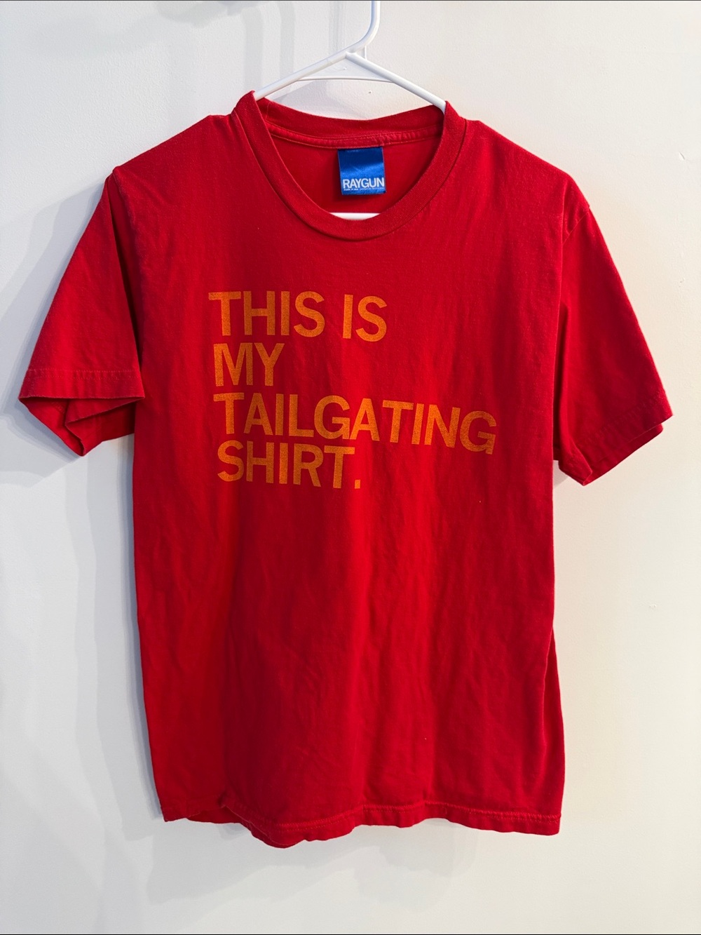 Raygun Red Graphic 'This Is My Tailgating Shirt' Tee